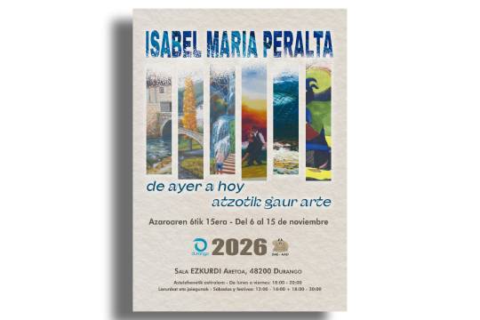 "Atzotik gaur arte", Isabel M. Peraltaren erakusketa