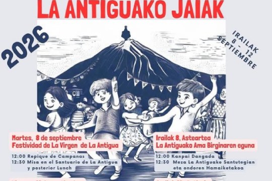 Urdu&ntilde;ako La Antiguako jaiak 2026: egitaraua