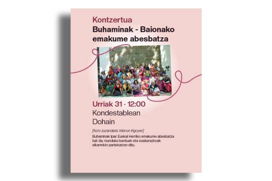 Harizko zubiak ehuntzen: "Buhaminak - Baionako emakume abesbatza"