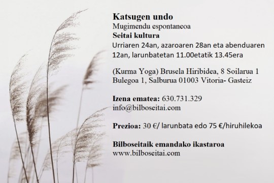 "Cultura Seitai, Katsugen undo y Esquema Osei"