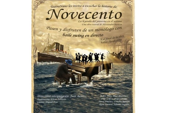 Muestra de Teatro de Aquí 2026: "NOVECENTO. LA LEYENDA DEL PIANISTA EN EL OCÉANO"