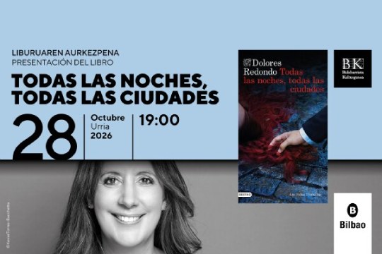 Presentaci&oacute;n de libro: "TODAS LAS NOCHES, TODAS LAS CIUDADES" (DOLORES REDONDO)