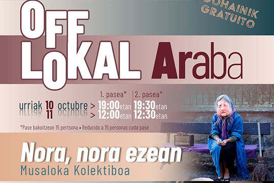 Off Lokal Arabak Arabako herrietara eramango ditu formatu txikiko arte eszenikoak