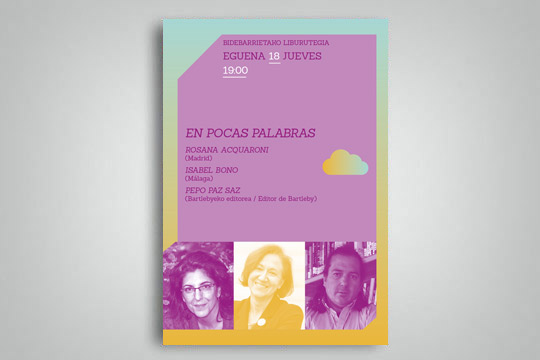 Rosana Acquaroni, Isabel Bono eta Pepo Paz: "En pocas palabras"
