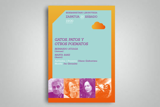 Marta Sanz, Bernardo Atxaga eta Jou Gonzalez: "Gatos, patos y otros poematos"