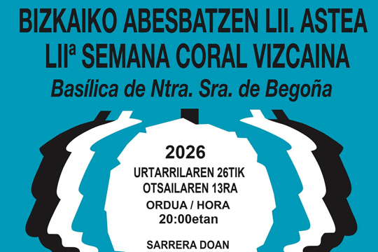Bizkaiko Abesbatzen Astea 2026 (egitaraua)
