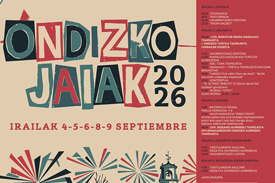 Ondizko Jaiak 2026 Leioan: egitaraua