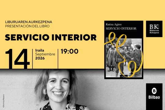 Katixa Agirreren "Servicio Interior" liburuaren aurkezpena