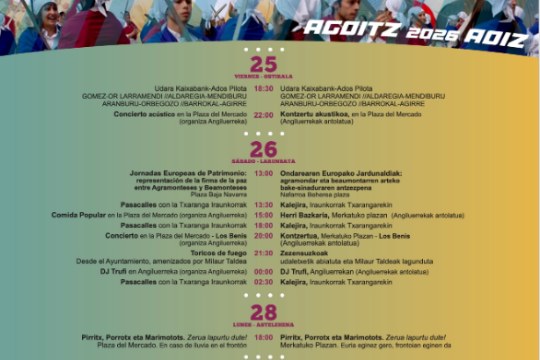 Agoizko San Migelak Jaiak 2026: egitaraua