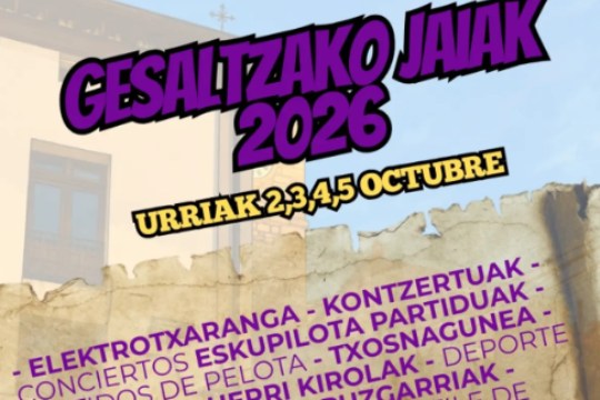 Gesaltzako Jaiak 2026: egitaraua