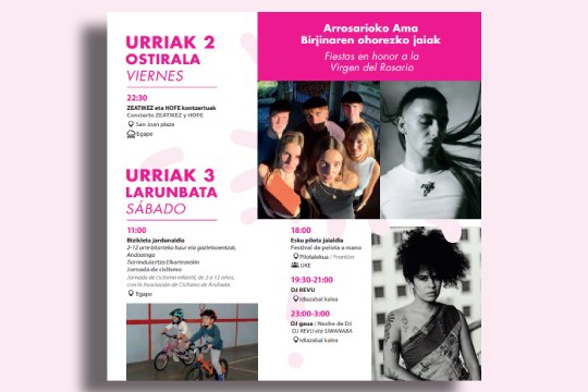 Arrosarioko Ama Birjinaren Ohorezko Jaiak 2026 (Urnieta)