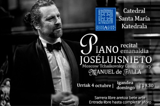 Jos&eacute; Luis Nieto pianojolearen kontzertua