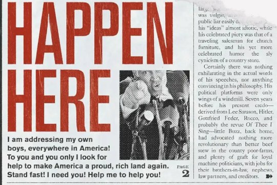 Literatur solasaldiak: "It Can't Happen Here" (Sinclair Lewis)