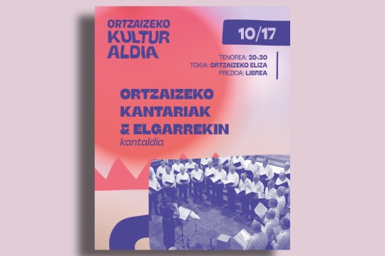Ortzaizeko Kulturaldia 2026: Ortzaizeko kantariak + Egarrekin