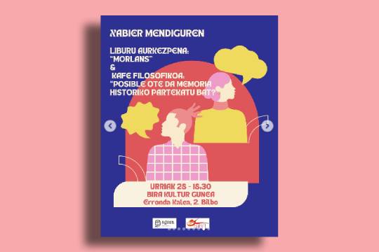 Liburu-aurkezpena: "Morlans" + Kafe Filosofikoa: "Posible ote da memorio historiko partekatu bat?"