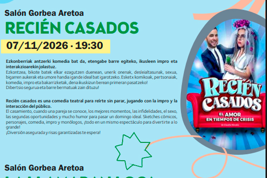 Ortuellan Kulturaz Blai 2026: "Reci&eacute;n casados"