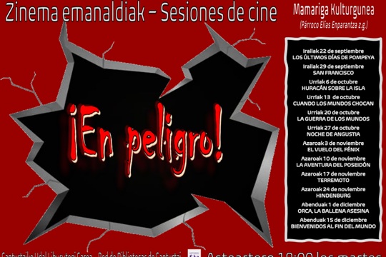 Zinema zikloa Mamariga Kulturgunea: "LA AVENTURA DEL POSEID&Oacute;N"