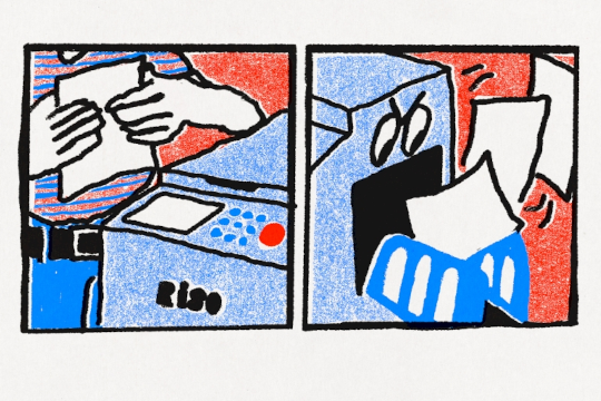 Experimentaci&oacute;n gr&agrave;fica y visual con la Riso