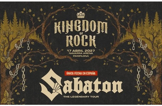 KINGDOM OF ROCK 2027: Sabaton + baieztatzeke dauden artistak