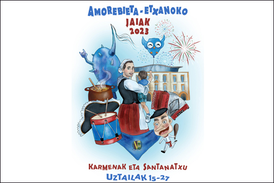 Programa Fiestas de Amorebieta-Etxano 2023 (C&aacute;rmenes y Santanatxu)