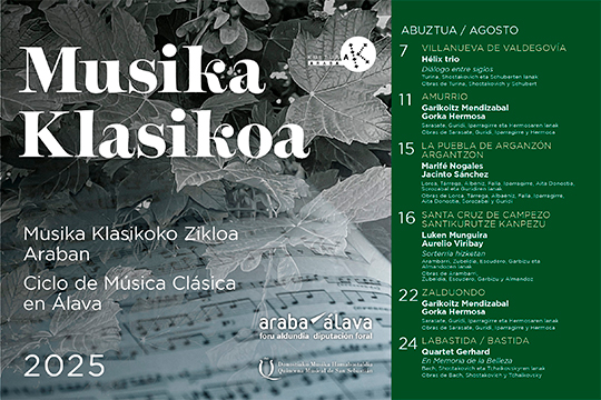 Programa Ciclo de M&uacute;sica Cl&aacute;sica en &Aacute;lava 2025