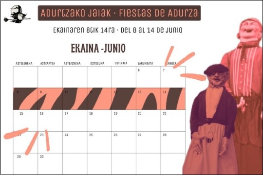 Programa fiestas Adurtza 2026 (Gasteiz)