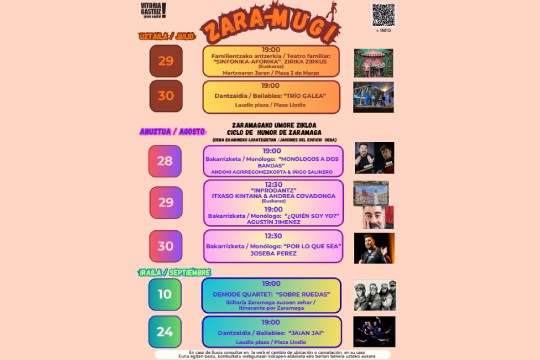 Programa Ciclo de Humor de Zaramaga 2026