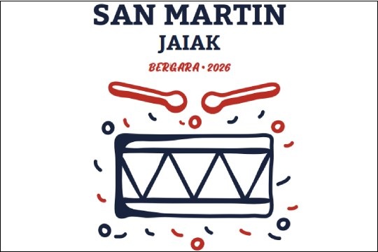 Programa Fiestas San Mart&iacute;n 2026 en Bergara