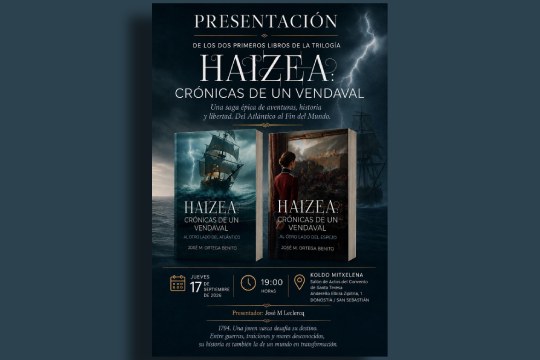 Presentaci&oacute;n de libro: "Haizea: cr&oacute;nicas de un vendaval" I eta II