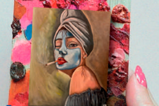 EXPOSICI&Oacute;N DE PINTURA: "QUI&Eacute;N SOY", ANDREA BORRAZAS RICO.