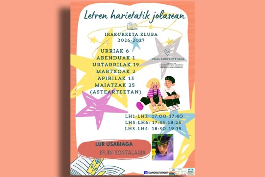 Club de lectura infantil: "Letren hairetatik jolasean"