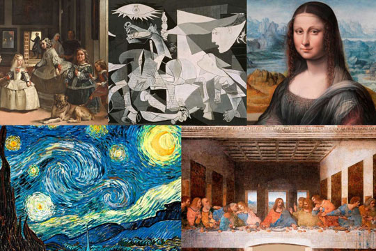 "Obras maestras en la historia del arte"
