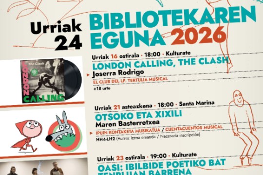D&iacute;a Internacional de las Bibliotecas 2026: Arrasate-Mondrag&oacute;n