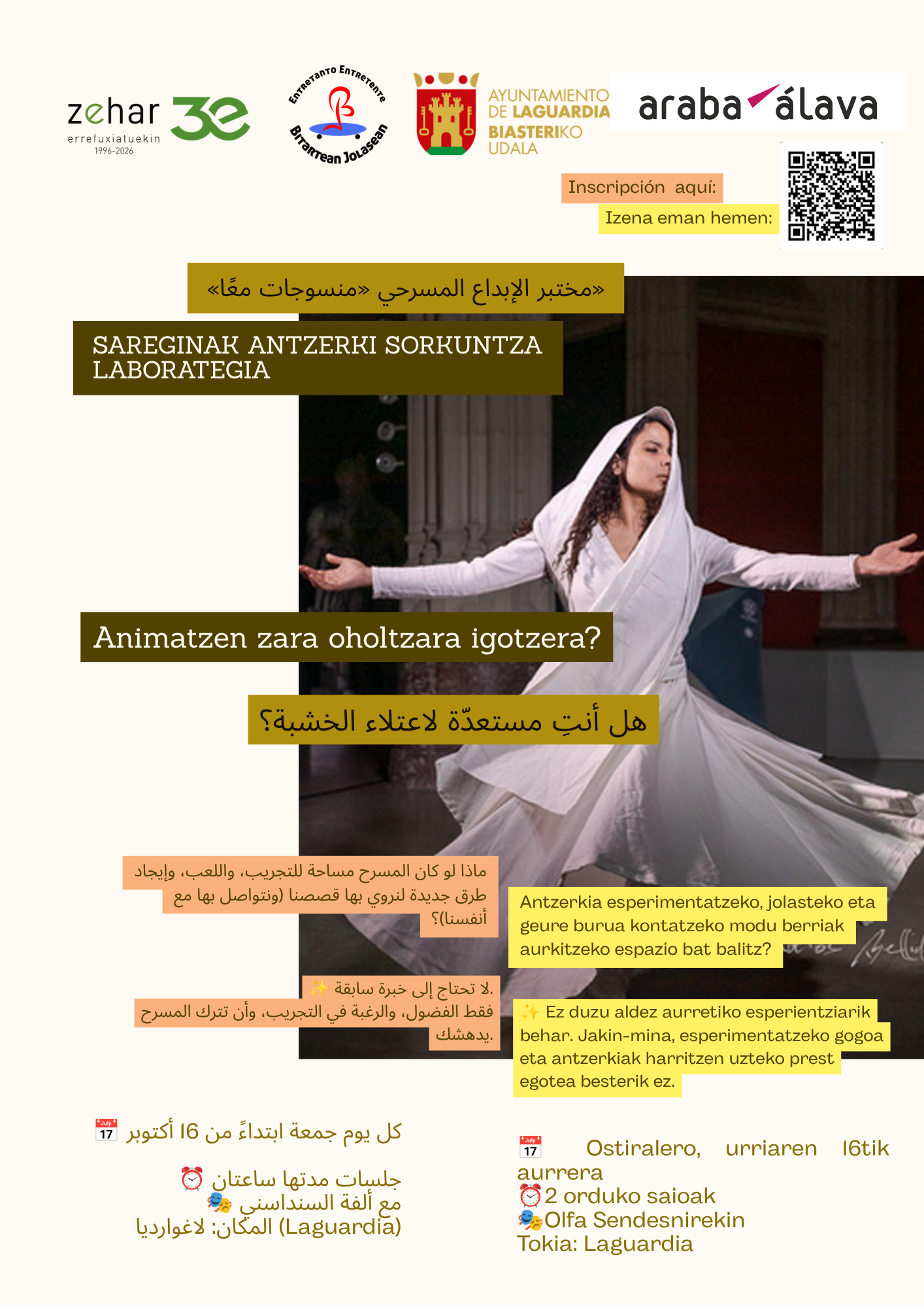 Laboratorio de Creaci&oacute;n Teatral "Entretejidas/Sareginak" en Rioja Alavesa