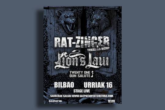 Rat-Zinger + Lion's Law + Twenty one gun salute (Bilbo)