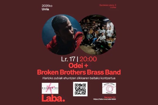 Harizko zubiak ehuntzen zikloa: &Oslash;dei + Broken Brothers Brass Banda