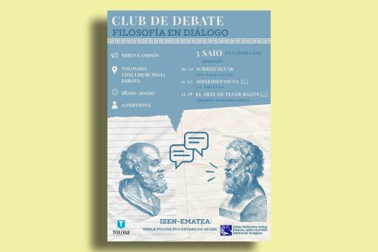 Club de debate: filosof&iacute;a en di&aacute;logo