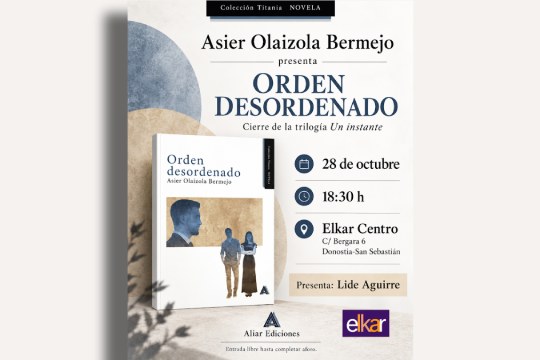 Presentaci&oacute;n de libro: "Orden desordenado" (Asier Olaizola Bermejo)