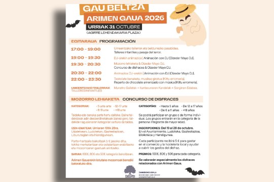 Programa Arimen Gaua 2026 de Zamudio