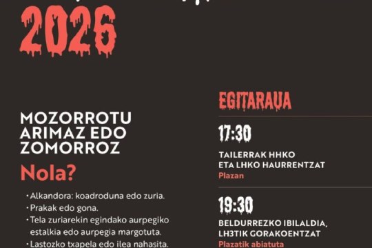 Programa Gau Beltza 2026 de Orio