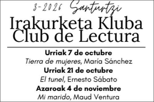 Club de lectura de Santurtzi: "Mi marido"