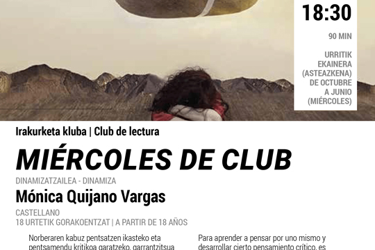 Club de lectura "Mi&eacute;rcoles de club": "Los recuerdos del porvenir"