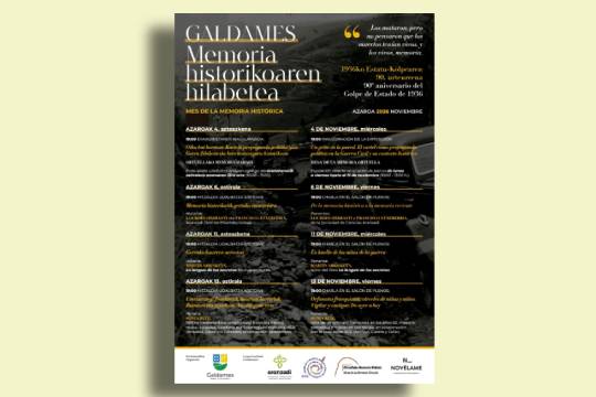 Mes de la memoria hist&oacute;rica de Galdames 2026