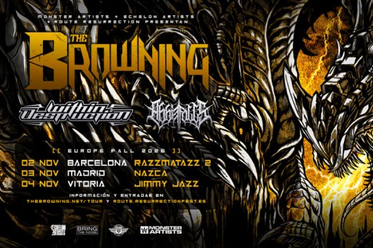 Route Resurrection 2026: THE BROWNING + Within Destruction + Abbie Falls