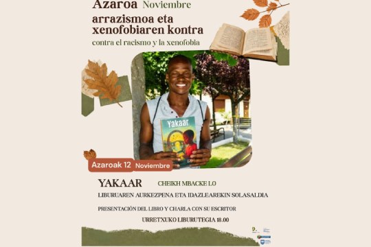 Presentaci&oacute;n de libro: "Yakaar. Cartograf&iacute;a de la esperanza" (Cheikh Mbacke Lo)