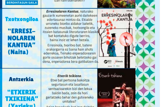 Ispilu(h)ari 2026: "Erresinolaren kantua"