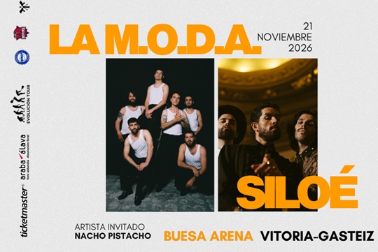 Entradas LA M.O.D.A. + SILO&Eacute; (Vitoria-Gasteiz - Buesa Arena 21 de noviembre 2026)