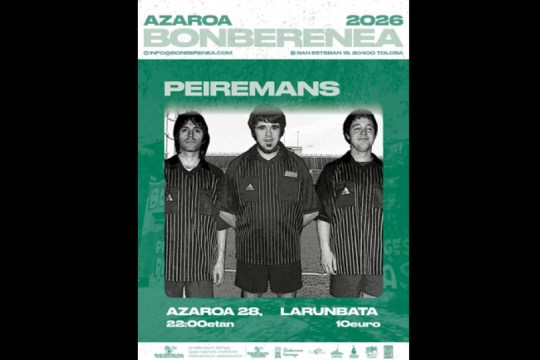 Entradas Peiremans+ (28 de noviembre - Tolosa)