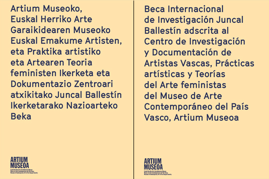 Beca Internacional de Investigaci�n Juncal Ballest�n 2026