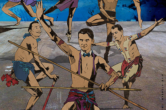 "Lorca, Dal&iacute;, Bu&ntilde;uel. Aborigenak"